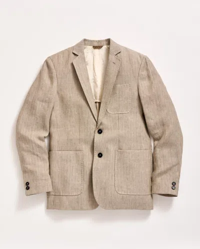 Billy Reid Herringbone Archie Jacket In Highway Grey