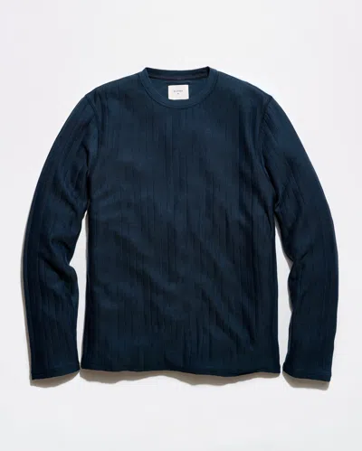 Billy Reid Herringbone Crewneck Long Sleeve T-shirt In Animal Print