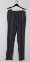 Billy Reid Flat Front Trouser - Charcoal In Navy