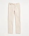 Billy Reid Herringbone Flat Front Trouser In Cream