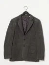Billy Reid Houndstooth Archie Jacket - Charcoal Multi In Charcoal Multi