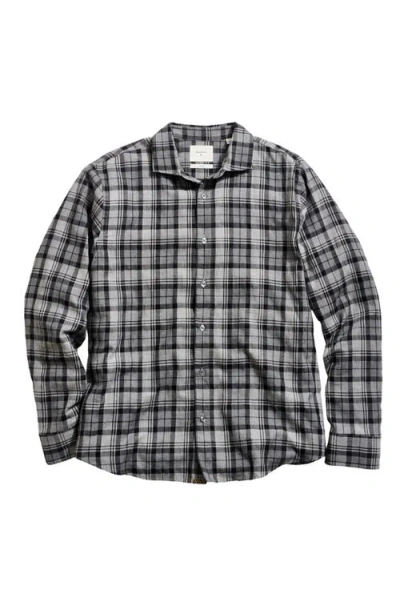Billy Reid Hutcheson Plaid Cotton Button-up Shirt In Brown
