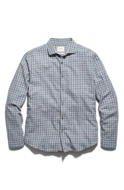 Billy Reid Hutcheson Plaid Cotton Twill Sport Shirt In Blue