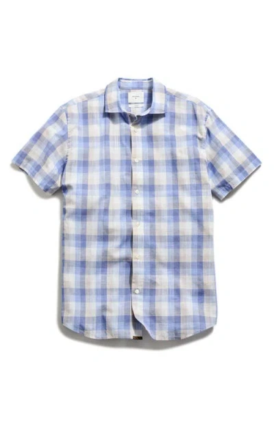 Billy Reid Hutcheson Plaid Short Sleeve Button-up Shirt In Multi