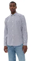 Billy Reid Hutcheson Sport Shirt Blue/multi