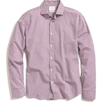 Billy Reid Hutcheson Standard Fit Check Cotton Button-up Shirt In White/multi