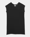 Billy Reid, Inc Cotton Cashmere S/s Dress In Black