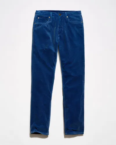 Billy Reid Indigo Corduroy Cochran Pant In Washed Indigo