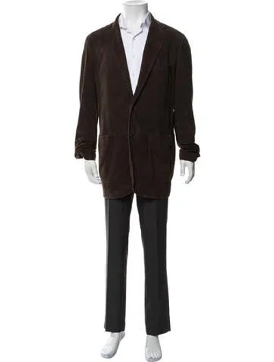 Pre-owned Billy Reid Jacket In Brown