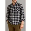 Billy Reid John Plaid Cotton Button-up Shirt In Black