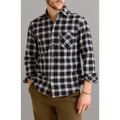 Billy Reid John Plaid Cotton Button-up Shirt In Black