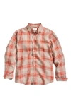 Billy Reid John Standard Fit Plaid Linen Button-up Shirt In Brown