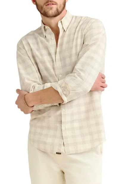 Billy Reid 'john T' Standard Fit Check Sport Shirt In Yellow