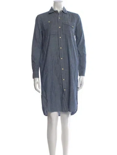 Pre-owned Billy Reid Knee-length Dress In Blue