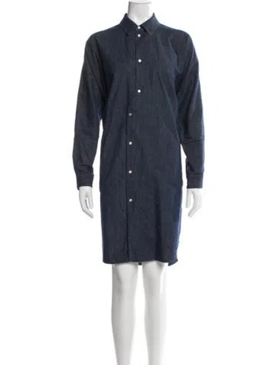 Pre-owned Billy Reid Knee-length Dress In Blue