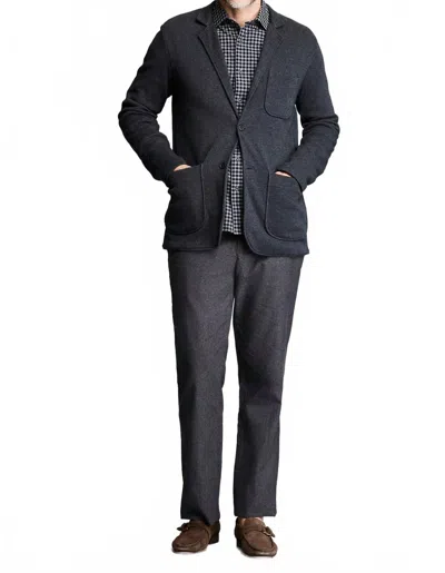 Billy Reid Knit Sport Coat In Charcoal Heather In Gray