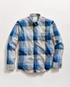 Billy Reid Large Scale Plaid Melange Tuscumbia Shirt Button Down In Multi