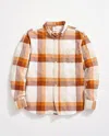Billy Reid Large Scale Plaid Tuscumbia Shirt Button-down In Brown Multi