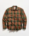 Billy Reid Large Scale Plaid Flannel Button-up Western Shirt In Pattern
