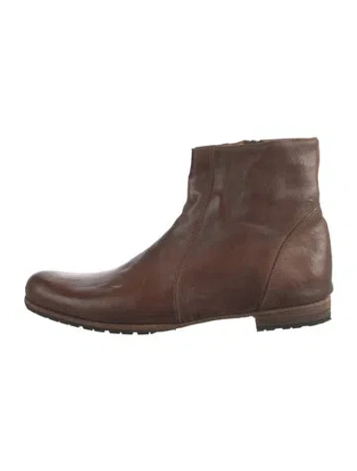 Pre-owned Billy Reid Leather Boots In Brown