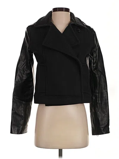 Pre-owned Billy Reid Leather Jacket In Black