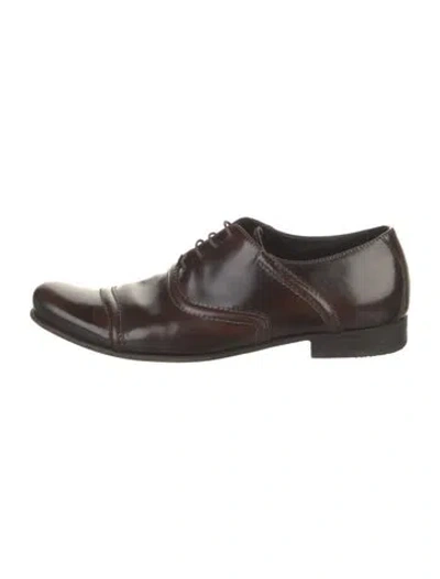 Pre-owned Billy Reid Leather Oxfords In Black