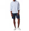 Billy Reid Line Plaid Cypress Shirt In Pebble In White