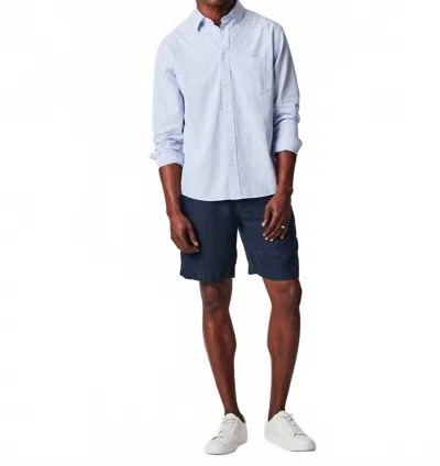 Billy Reid Line Plaid Cypress Shirt In Pebble In White