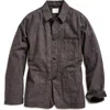 Billy Reid Chambray Chore Jacket In Gray