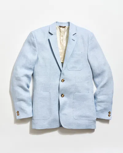 Billy Reid Linen Archie Jacket In Blue