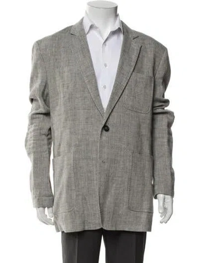 Pre-owned Billy Reid Linen Blazer In Neutrals
