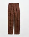 Billy Reid Herringbone Flat Front Trouser In Multi