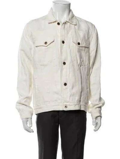 Pre-owned Billy Reid Linen Jacket In Neutrals