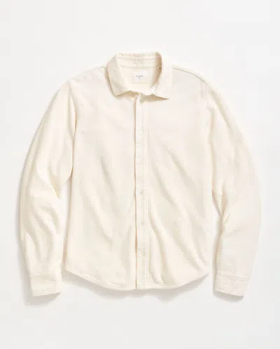 Billy Reid Long Sleeve Knit Yellowhammer Shirt In White