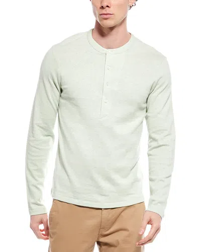 Billy Reid Louis Henley Shirt In Green