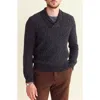 Billy Reid Marled Shawl In Charcoal Multi