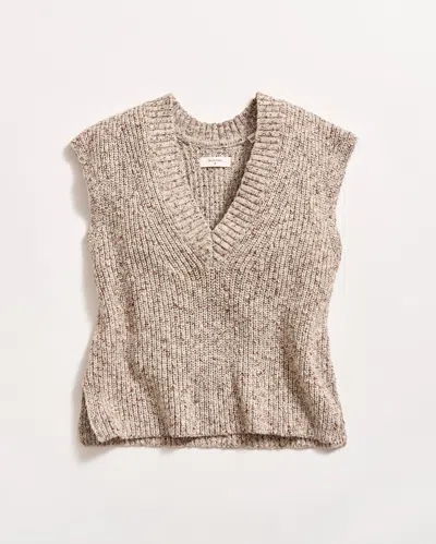 Billy Reid Marled V Neck Shell In Multi