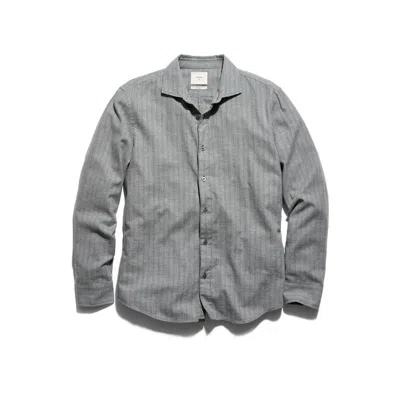 Billy Reid Melange Striped Cotton Sport Shirt In Multi