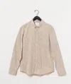 Billy Reid Melange Yellowhammer Tuscumbia Shirt Button-down In Tinted White