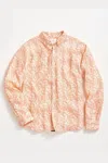 Billy Reid Winslow Linen Shirt In Brown