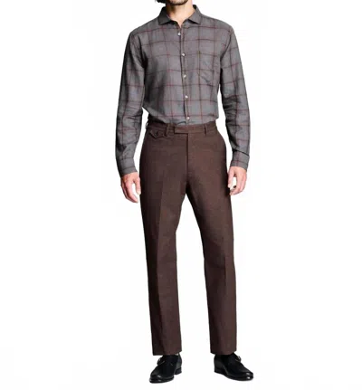 Billy Reid Men's Grid Plaid Pickwick Shirt In Demitasse Multi In Blue