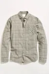 Billy Reid Men's Micro-madras Plaid T-shirt In Scarab In Gray