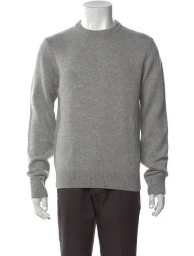 Pre-owned Billy Reid Merino Wool Crew Neck Pullover W/ Tags In Grey