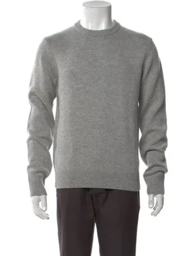 Pre-owned Billy Reid Merino Wool Crew Neck Pullover W/ Tags In Grey