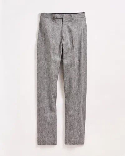 Billy Reid Micro Herringbone Edwin Trouser In Asphalt