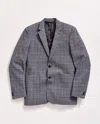 Billy Reid Micro-plaid Walton Jacket In Blue Multi