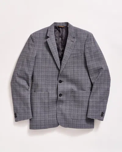 Billy Reid Micro-plaid Walton Jacket In Blue Multi