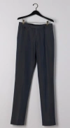 Billy Reid Flat Front Trouser - Charcoal In Navy