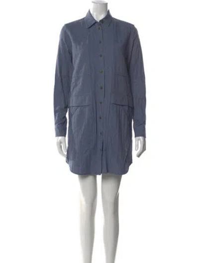 Pre-owned Billy Reid Mini Dress In Blue