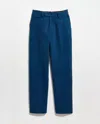 Billy Reid Moleskin Flat Front Trouser In Blue